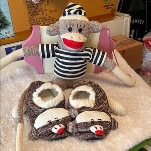 Brown Monkey Slippers for Women